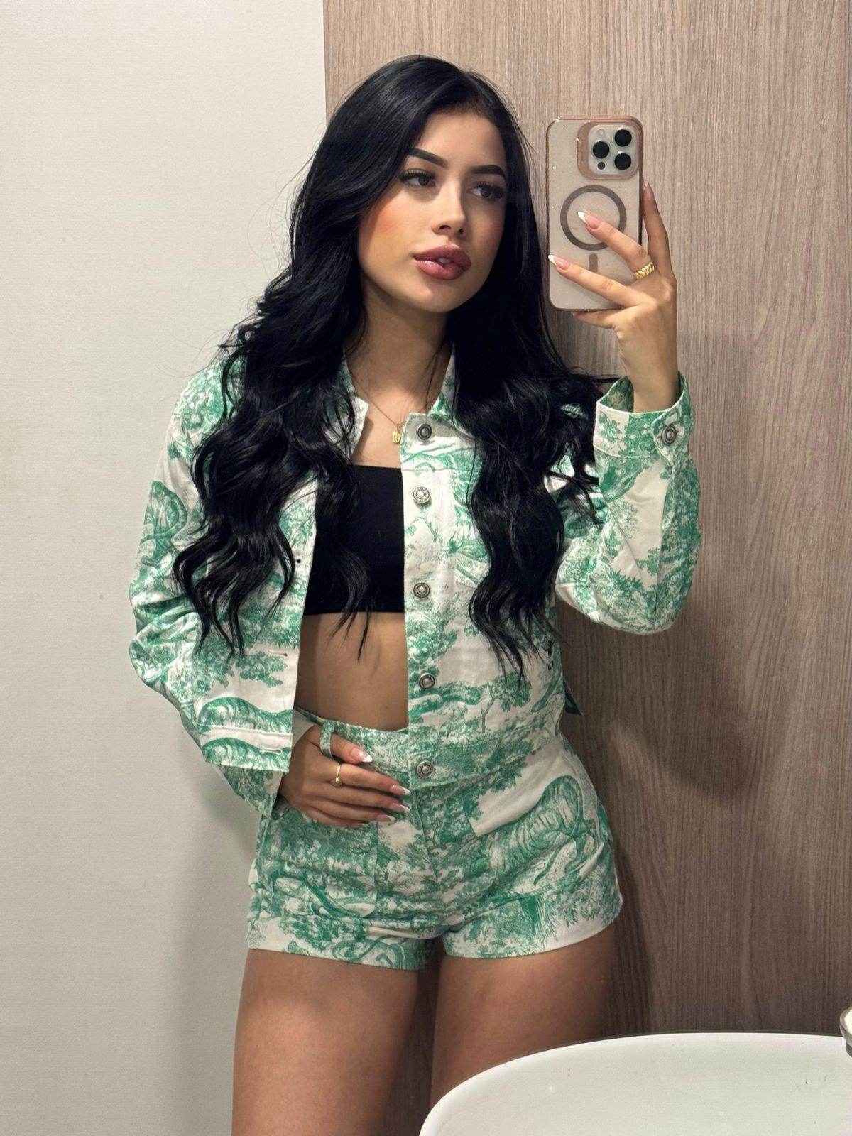 Set de lujo verde marfil