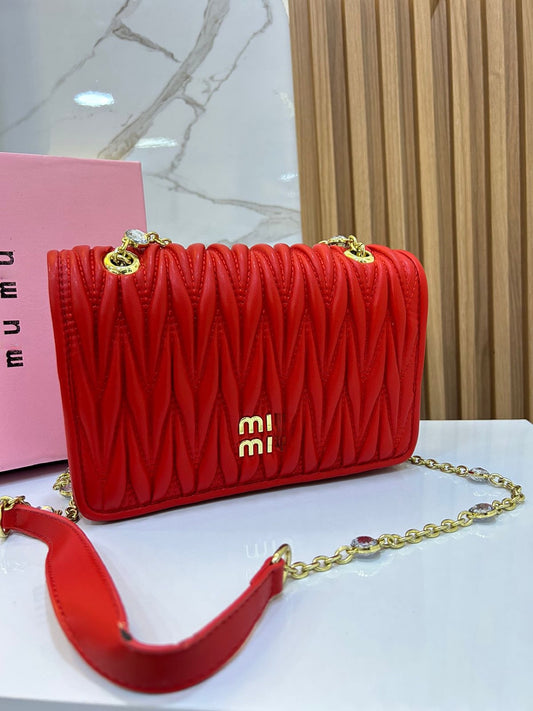 Mini Bag In Matelassé Nappa Leather Black